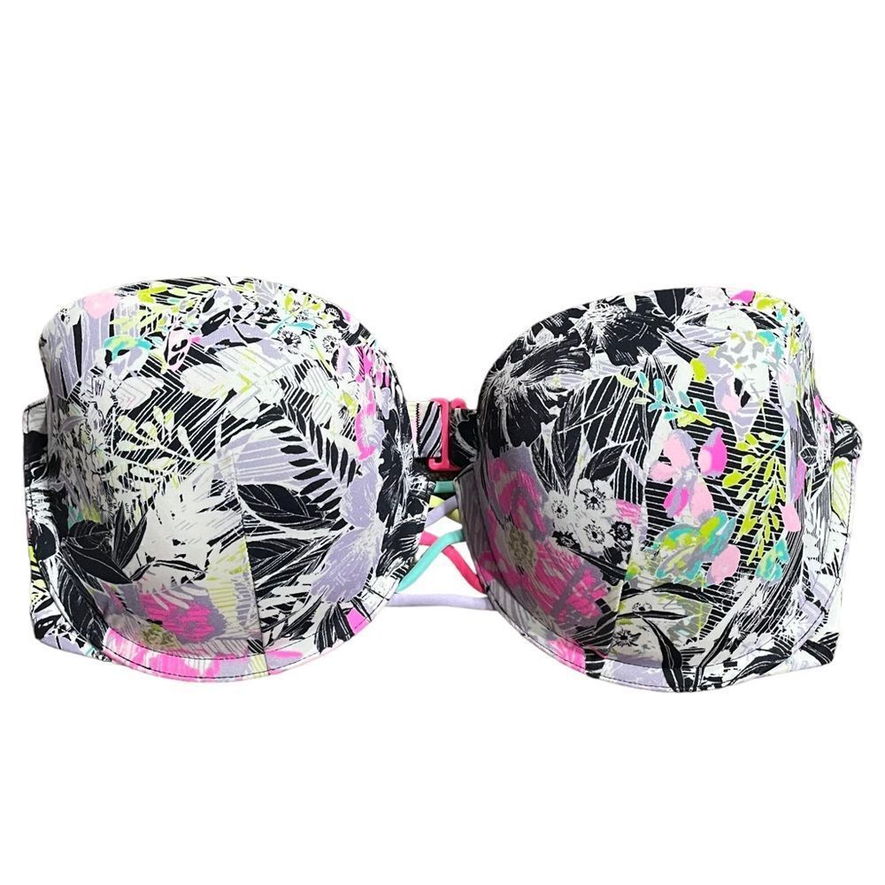 Victoria’s Secret Pattered Strapless Bikini Swim Top